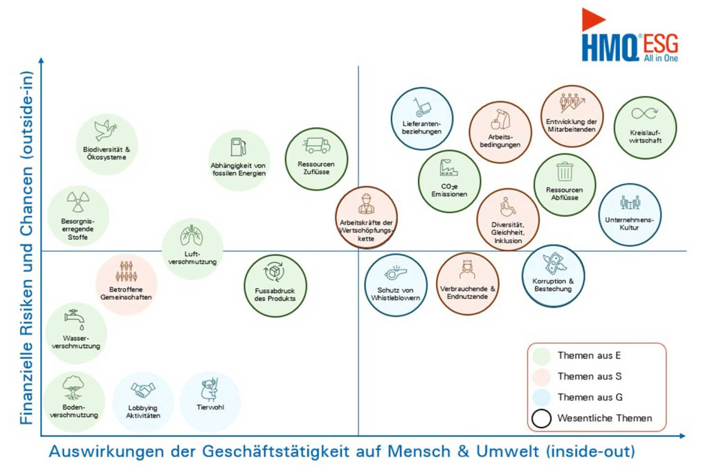 Wesentlichkeitsanalyse, HMQ AG